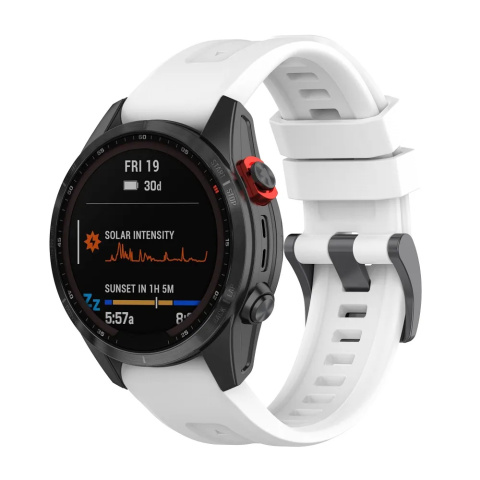 Pasek / opaska do Garmin Fenix 3 / 3HR / 5X / 6X / 6X PRO / 7X / 7X PRO biały