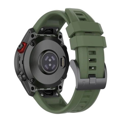 Pasek / opaska do Garmin Fenix 3 / 3HR / 5X / 6X / 6X PRO / 7X / 7X PRO ciemno zielony