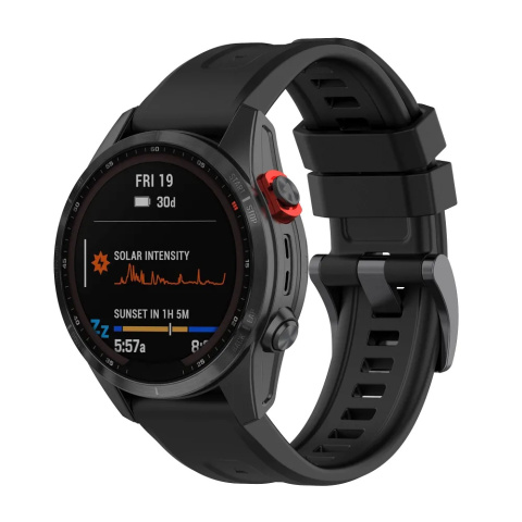 Pasek / opaska do Garmin Fenix 3 / 3HR / 5X / 6X / 6X PRO / 7X / 7X PRO czarny