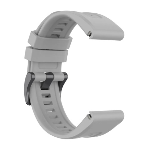 Pasek / opaska do Garmin Fenix 3 / 3HR / 5X / 6X / 6X PRO / 7X / 7X PRO szary