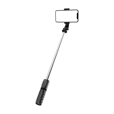 Uchwyt selfie z pilotem na bluetooth tripod Braders czarny