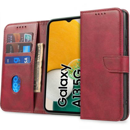 Etui Braders Wallet do Samsung Galaxy A13 5G / A04S czerwone