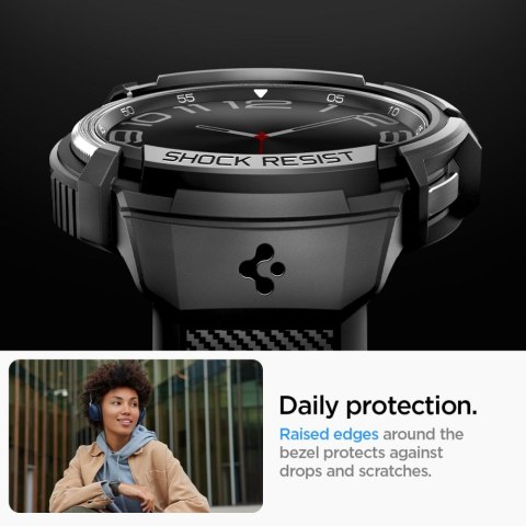 SPIGEN RUGGED ARMOR "PRO" GALAXY WATCH 6 CLASSIC (47 MM) BLACK