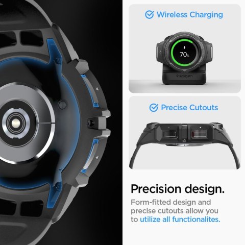 SPIGEN RUGGED ARMOR "PRO" GALAXY WATCH 6 CLASSIC (47 MM) BLACK