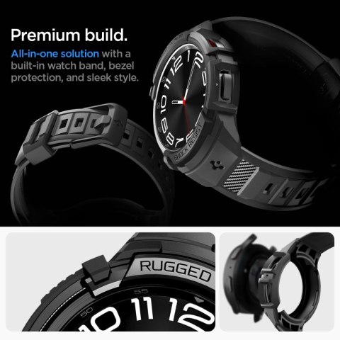 SPIGEN RUGGED ARMOR "PRO" GALAXY WATCH 6 CLASSIC (47 MM) BLACK