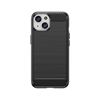 Etui Carbon Case do iPhone 15 elastyczny czarny