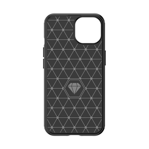 Etui Carbon Case do iPhone 15 elastyczny czarny