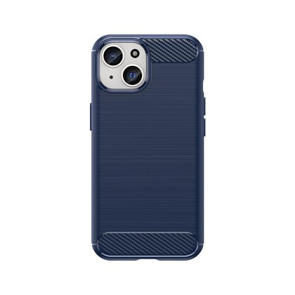 Etui Carbon Case do iPhone 15 elastyczny niebieski