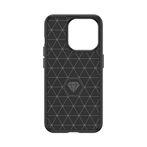 Etui Carbon Case do iPhone 15 Pro elastyczny czarny