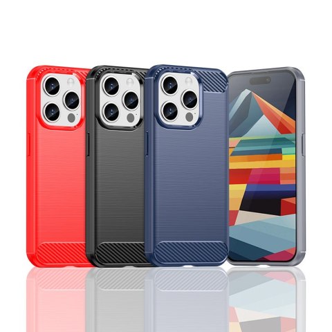 Etui Carbon Case do iPhone 15 Pro elastyczny czarny