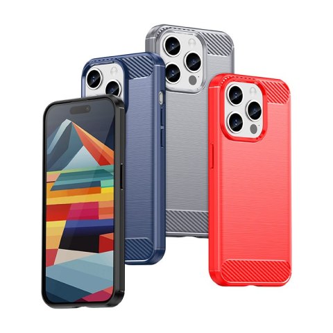 Etui Carbon Case do iPhone 15 Pro elastyczny czarny