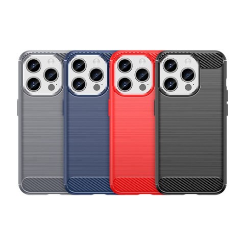 Etui Carbon Case do iPhone 15 Pro elastyczny czarny