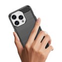 Etui Carbon Case do iPhone 15 Pro elastyczny czarny