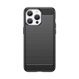 Etui Carbon Case do iPhone 15 Pro Max elastyczny czarny