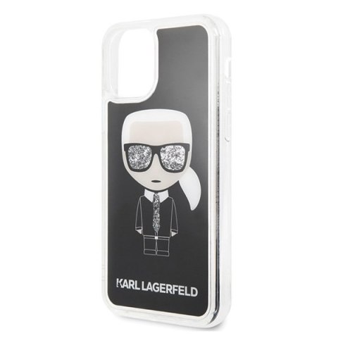 Etui Karl Lagerfeld do iPhone 11 Pro Max czarny/black Iconic Glitter