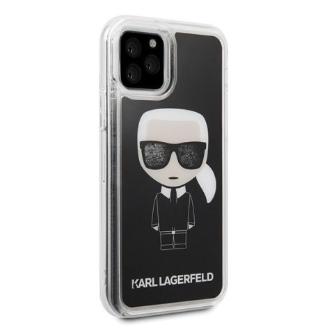 Etui Karl Lagerfeld do iPhone 11 Pro Max czarny/black Iconic Glitter