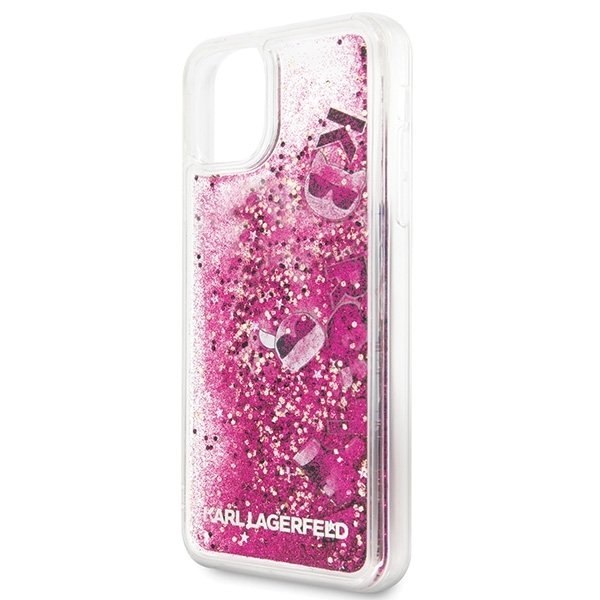 Etui Karl Lagerfeld do iPhone 11 Pro Max różowo-złoty/rosegold hard case Glitter