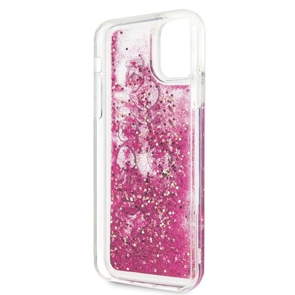 Etui Karl Lagerfeld do iPhone 11 Pro Max różowo-złoty/rosegold hard case Glitter