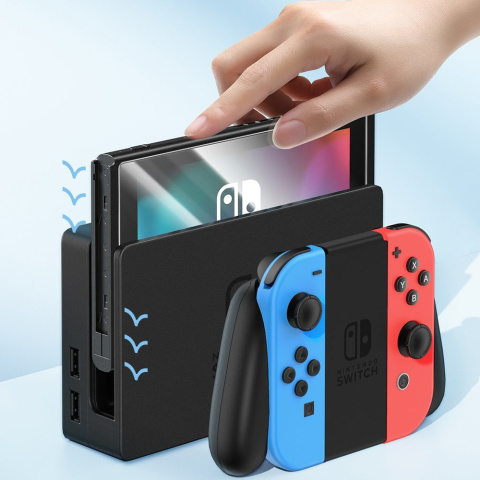 2x Szkło Hartowane + Zestaw Montażowy do Nintendo Switch 2019