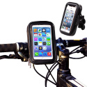Rowerowy / motocyklowy wodoodporny uchwyt torba sakwa na telefon na kierownicę XL czarny