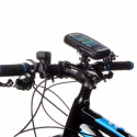 Rowerowy / motocyklowy wodoodporny uchwyt torba sakwa na telefon na kierownicę XL czarny