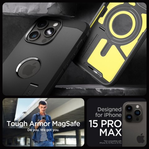 SPIGEN TOUGH ARMOR MAG MAGSAFE IPHONE 15 PRO MAX BLACK