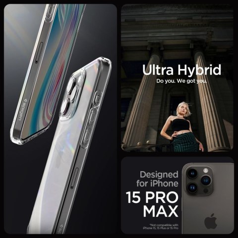 SPIGEN ULTRA HYBRID IPHONE 15 PRO MAX CRYSTAL CLEAR