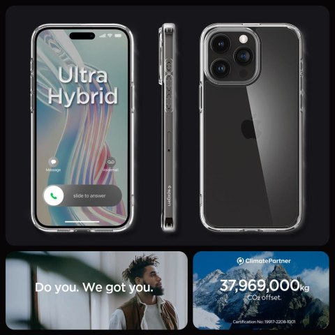 SPIGEN ULTRA HYBRID IPHONE 15 PRO MAX CRYSTAL CLEAR