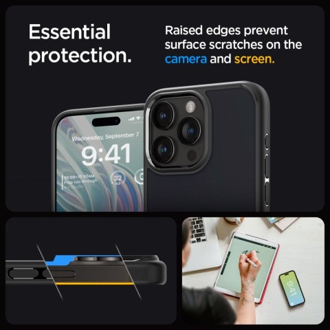 SPIGEN ULTRA HYBRID IPHONE 15 PRO FROST BLACK