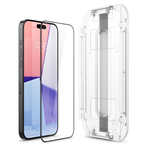 SZKŁO HARTOWANE SPIGEN GLAS.TR "EZ FIT" FC IPHONE 15 PRO BLACK