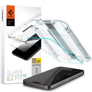 SZKŁO HARTOWANE SPIGEN GLAS.TR "EZ FIT" IPHONE 15 PRO CLEAR