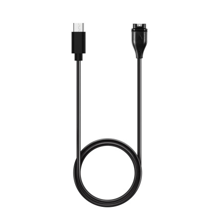 Kabel Typ C do ładowania GARMIN FENIX 7, 6, 6X, 6S, 5, 5X, 5S, 5 Plus Vivoactive 3 czarny 1m.