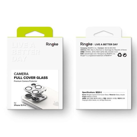 OSŁONA APARATU RINGKE CAMERA PROTECTOR 2-PACK IPHONE 15 PRO CLEAR