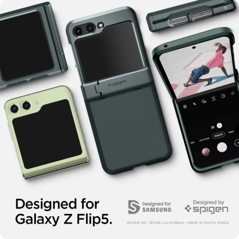 SPIGEN TOUGH ARMOR PRO GALAXY Z FLIP 5 ABYSS GREEN