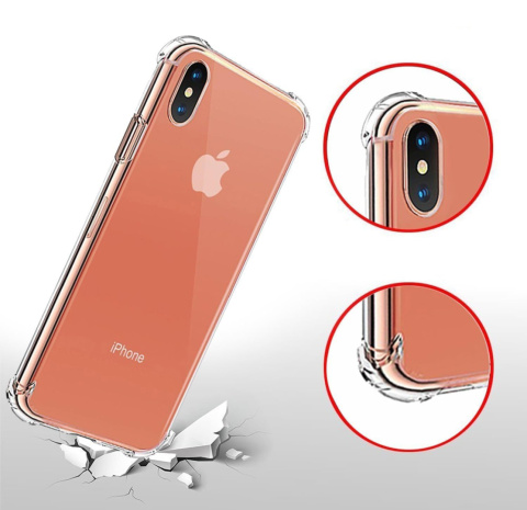 Etui Anti Shock Bezbarwne do iPhone X / XS