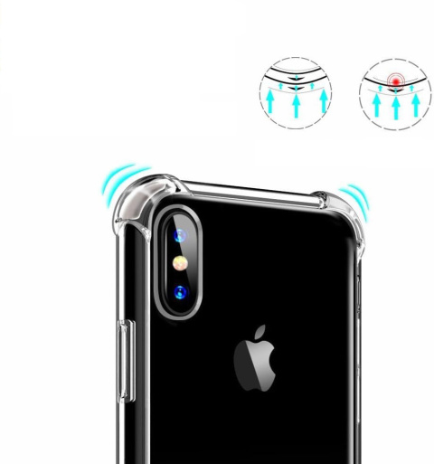 Etui Anti Shock Bezbarwne do iPhone X / XS