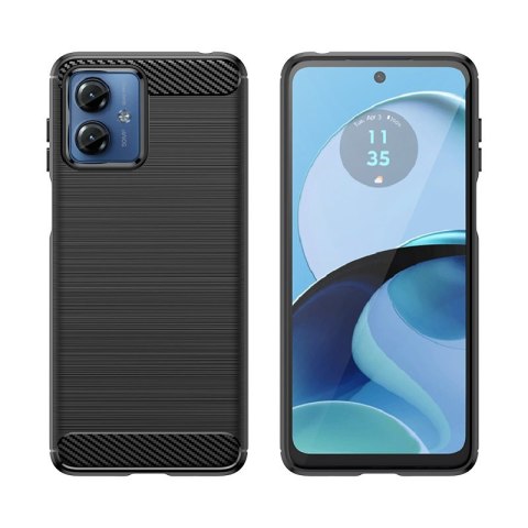 Etui Carbon Case do Motorola Moto G14 elastyczny czarny