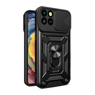 Etui Pancerne Hybrid Armor Camshield do Infinix Smart 6 HD z osłoną na aparat