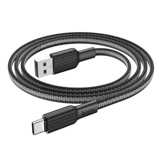 ORYGINALNY Kabel USB - USB Typ C 3A 1m do ładowania telefonu / przesyłu danych czarny