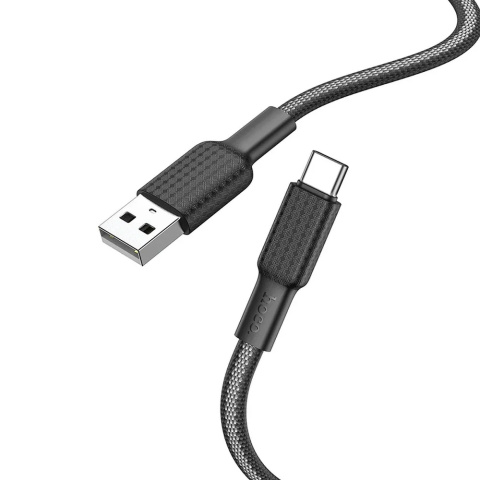 ORYGINALNY Kabel USB - USB Typ C 3A 1m do ładowania telefonu / przesyłu danych czarny