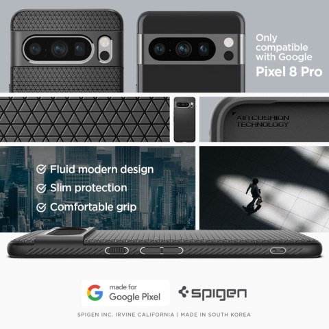 SPIGEN LIQUID AIR GOOGLE PIXEL 8 PRO MATTE BLACK