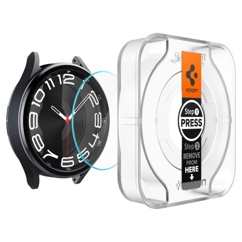 SZKŁO HARTOWANE SPIGEN GLAS.TR "EZ-FIT" 2-PACK GALAXY WATCH 6 CLASSIC (43 MM) CLEAR