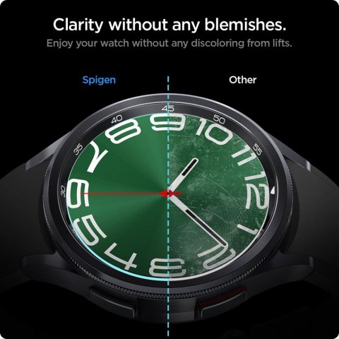 SZKŁO HARTOWANE SPIGEN GLAS.TR "EZ-FIT" 2-PACK GALAXY WATCH 6 CLASSIC (47 MM) CLEAR