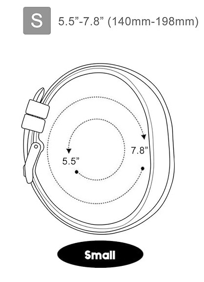 Opaska / Pasek Braders do Garmin Vivosmart 5 rozmiar S czarny