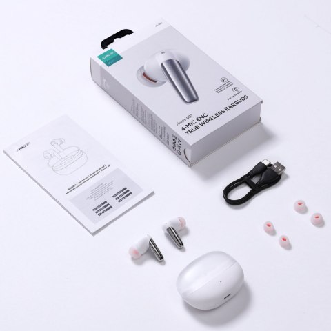 Douszne słuchawki bezprzewodowe Joyroom Jbuds Series JR-BB1 TWS - białe