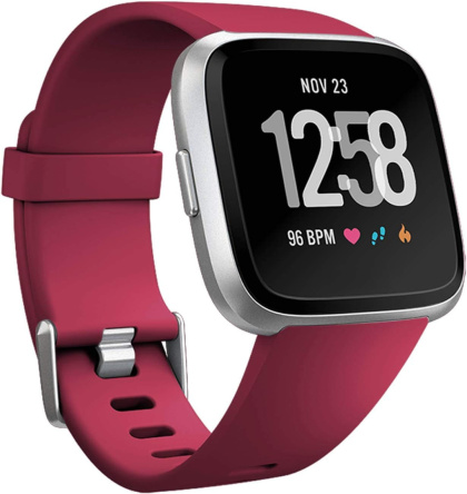 Opaska / Pasek Braders do Fitbit Versa / Versa 2 / Versa Lite bordowy / red wine