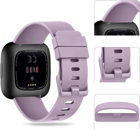 Opaska / Pasek Braders do Fitbit Versa / Versa 2 / Versa Lite fioletowy