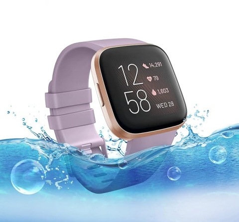 Opaska / Pasek Braders do Fitbit Versa / Versa 2 / Versa Lite fioletowy