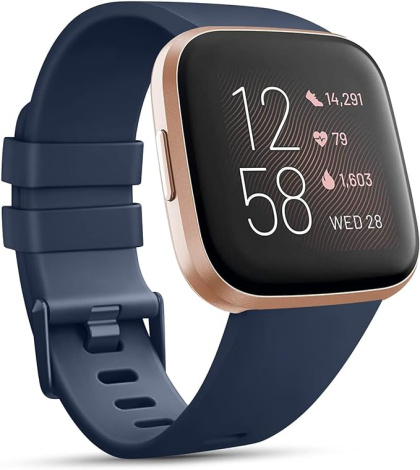 Opaska / Pasek Braders do Fitbit Versa / Versa 2 / Versa Lite granatowy