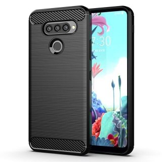 Elastyczne etui Carbon Case do LG K50S czarny